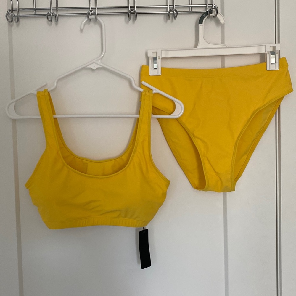 NWT yellow two piece